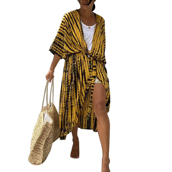 Jecarden Women Beach Dress Bikini Cover Up for Women Beach Poncho Women Loose Summer Pareos Long Summer Dress Women Elegant Maxi Dress Cotton for Vacation The one size fits all